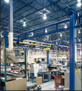 An industrial facility with various electrical equipment and machinery, showcasing the operations at Joe Lunardi Electric Company in Sebastopol.