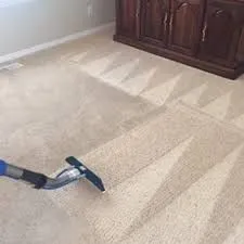 A clean carpet with distinct cleaning patterns, shown after using a steam cleaning tool, highlighting the effectiveness of Scotty Steam Clean in Santa Rosa.