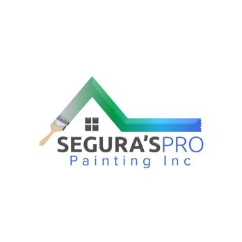 Logo of Sigura Pro Painting Inc featuring a paintbrush forming a green roof-like graphic, alongside the company name.